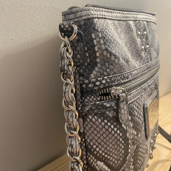 Nicole by Nicole Miller Faux Snakeskin Crossbody - Picture 4 of 9